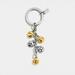 Coach Accessories | Coach Signature Letters Purse Charm Keychain Key Ring F65430 Silver Gold | Color: Gold/Silver | Size: Os