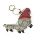 Gucci Accessories | Gucci Gucciori Santa Claus Christmas Keyring Gg Chihuahua Dog Key Holder Charm | Color: Red/Tan | Size: W4.1h3.9inch