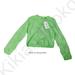 Zara Tops | *Last 1* Nwt Zara Sheer Long Sleeve Top M | Color: Green | Size: M