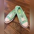 Converse Shoes | Converse All-Star Shore Line Sea Foam Aqua Low Top Slip On Sneakers | Color: Green | Size: 8