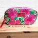 Lilly Pulitzer Bags | Lily Pulitzer X Estee Lauder Pink Floral Cosmetic Pouch Makeup Bag | Color: Green/Pink | Size: Os