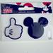 Disney Other | Disney Mickey Mouse Iron On Patches New | Color: Black/White | Size: Os