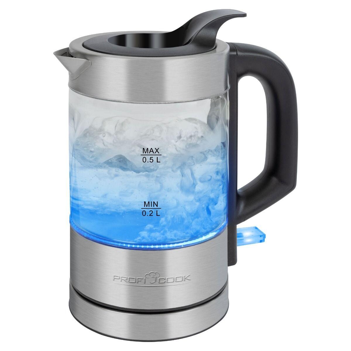 ProfiCook PC-WKS 1228 G Glas-Wasserkocher 0,5L mit LED Image