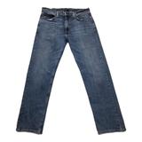 Levi's Jeans | Levis 505 Jeans Mens Size 36x32 Distressed Straight Leg Classic Faded Denim Euc | Color: Blue | Size: 36
