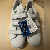 Adidas Shoes | Adidas Originals Stan Smith Strap Leather Trainers S75187 White Velcro Mens 9.5 | Color: Green/White | Size: 9.5