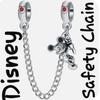 Disney Jewelry | Disney Safety Chain Pandora/European Type Charm. | Color: Silver | Size: Os