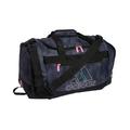 adidas Unisex-Adult Defender Iv Small Duffel Bag, Stone Wash Carbon/Bliss Pink/Snowglobe, One Size