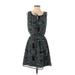 Banana Republic Casual Dress: Black Print Dresses - Women's Size 4