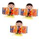 ibasenice 3pcs Multilayer Busy Board Girls Toys Boys Toys Busy Board for Kids Cartoon Busy Board Kids Interactive Toys Toddler Activity Toys Birthday Present White Cardboard Travel Puzzle