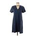 Z Supply Casual Dress - Shift: Blue Dresses - Women's Size Small