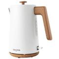 Salter EK5822WHT Toronto 1.7L Kettle – 3KW Rapid, 360° Base, Limescale Filter, Stylish Wood Effect, Cordless, Boil Dry Sensor & Auto-Shut Off, Water Level Indicator, Otter Controller, Matt White