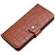 BANDKIT Clamshell Phone Case, for Apple iPhone Xs Max/iPhone Xs/iPhone Xr Leather Shockproof Phone Cover Wallet Card Holders with Stand Feature and Buckle Closure (Color : Brown, Size : 6.5 inch)