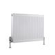 Milano Compact - Modern White Type 22 Central Heating Horizontal Double Panel Convector Radiator - 600mm x 700mm