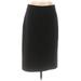 J.Crew Casual Skirt: Black Solid Bottoms - Women's Size 6