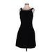 Tory Burch Casual Dress - Party Scoop Neck Sleeveless: Black Solid Dresses - Women's Size 8