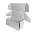 WHITE OR BROWN 8" x 4" x 4" SHIPPING CARDBOARD BOXES POSTAL MAILING GIFT PACKET SMALL PARCEL - IDEAL FOR SUNGLASSES, CANDLES (QUANTITY: 100, WHITE)