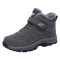 Plush Warm Cotton Shoes Wear and Non-Slip Snow Boots Five Finger Cotton Shoes Outdoor Sports Shoes Men and Women Hiking Shoes Shoes Men Work Shoes, gray, 9.5 UK