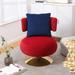 Experience Modern Style Swivel Accent Chair Armchair,Upholstered Single Chair Round Barrel Chair In Fabric