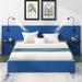 Full Size Minimalist Storage Upholstered Hydraulic Platform Bed With 2 Shelves,2 Lights And USB