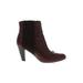 Nanette Lepore Ankle Boots: Burgundy Shoes - Women's Size 38.5