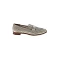 Franco Sarto Flats: Loafers Chunky Heel Casual Ivory Print Shoes - Women's Size 10 - Almond Toe