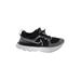 Nike Sneakers: Athletic Platform Edgy Black Color Block Shoes - Women's Size 6 - Almond Toe