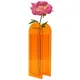 Vase à fleurs rectangulaire en acrylique forme d'arche moderne long géométrique minimaliste