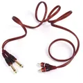 Câble audio RCA mâle pour touristes câble de centre commercial 1.5mm 6.35 pouces 1/4 m