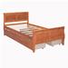 Shopperstage Platform Storage Bed Wood in Brown | 35.4 H x 41.1 W x 82.6 D in | Wayfair SG-DM42077975