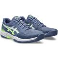 Hallenschuh ASICS "GEL-COURT HUNTER 3" Gr. 44,5, blau (denim blue, lime burst) Schuhe Stoffschuhe