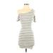 Material Girl Casual Dress: Gray Dresses - Women's Size Small