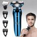 Electric Razor Mens Electric Shavers Dry Wet Waterproof Shaver Portable Face Shaver Cordless Travel USB Reable With Hair Cper