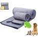 Dog Towel Pet Cat Dog Bath Towel Microfiber Drying Towel 3 in 1 Super Absorbent Ultra Soft Double Density 600 GSM Pet Brush Cat Dog Bath Brush for Small Medium Large Dogs and Cats