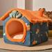 Winter Pet Cat Bed Foldable Dog House Dog Villa Sleep Kennel Removable Nest Warm Enclosed Cave Sofa Pet Supply Ð»ÐµÐ¶Ð°Ð½ÐºÐ° Ð´