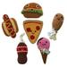 Knit Knacks Organic Cotton Pet Dog Toys Food Collection (Choose from: Hamburger Hot Dog Drumstick Pizza Soda or Ice Cream Cone)