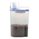 Pet Food Storage Container Airtight Dog Cats Foods Container with Measuring Cup Clear 2.5L Pet Food Storage Container Airtight With Measuring Cup Clear 2.5L Pet Food Storage Durable