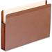 85363 Premium Reinforced Expanding File Pockets Straight Cut 1 Pocket Legal Brown (Box Of 10)