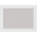 Grey Cork Board For Wall (22 X 16) Bulletin Board Blanco White White Wood Frame Small Cork Board For Office Modern Corkboard For Wall Pin Board From