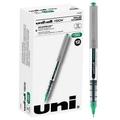 Uniball Vision Rollerball Pens Green Pens Pack of 12 Fine Point Pens with 0.7mm Medium Green Ink Ink Black Pen Pens Fine Point Smooth Writing Pens Bulk Pens and Office Supplies