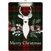 Wellsay Merry Christmas Deer Tartan Plaid Buffalo Check Clipboards for Kids Student Women Men Letter Size Plastic Low Profile Clip 9 x 12.5 in Silver Clip