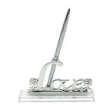 OWSOO Pen Holder Pen With Bridal Decoration Supplies MetalParty Supplies (silver) Pen Set Bridal With Plated Metal Buzhi Qisuo Bridal Ration Supplies