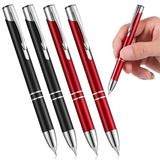 4 Pieces LED Ballpoint Pen with Stylus Tip Multi-Function Capacitive Pen with LED Flashlight 1.0 mm Black Ink Metal Pen Stylus Pen for Touch Screens 3 in 1 Stylus Ballpoint Pen (2 Colors)