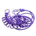 Zainafacai Household Essentials Portable Outdoor Clothesline with 12 Clothespins Beach Windproof Clothes Rack Super Elastic Clothesline Paper Clips Purple