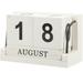 Wooden Calendar Vintage Calendars Desk Perpetual Desktop Household Daily White Office