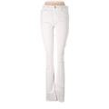 Hudson Jeans Jeggings - Mid/Reg Rise Boot Cut Boyfriend: White Bottoms - Women's Size 28 - Light Wash