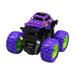 Oalirro Monster Truck Toys for Boys Girls 3 - 8Year Old Inertia Car 4 Wheels Drive Durable Friction Powered Push and Go Toys Truck Playset Daily Birthday Gifts Party Toys for Kids-Purple