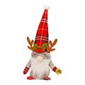 TOPRenddon Gnomes Christmas Decorations Handmade Santa Plush Gnome Handmade Swedish Tomte Scandinavian Santa Elf Ornaments - Gnome Christmas Decor for Home Office