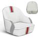 PEXMOR Premium Pontoon Boat Seat Captain Bucket Seat with Boat Seat Cover Waterproof Boat Cabin Captain Chair Stainless Steel Screws Included