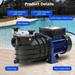 0.75HP In/Above Ground Single Speed Pool Pump 550W/115V 2641GPH High Flow Powerful Self Primming Swimming Pool Pumps with Filter Basket Low Noise