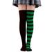 EHQJNJ Black Stockings for Women Sheer Hearts Womens Long Socks Color Matching Striped Thigh High Socks Over the Knee Socks Festival Christmas Knee High Stockings Plus Size Tall